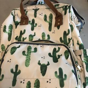 Cactus diaper bag